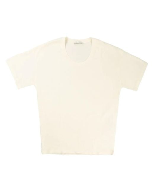 Lemaire White Rib T Shirt To1146Lj1016