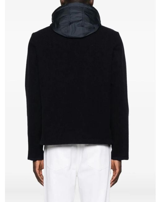 Chaqueta De Lana Con Capucha Aspesi de hombre de color Black