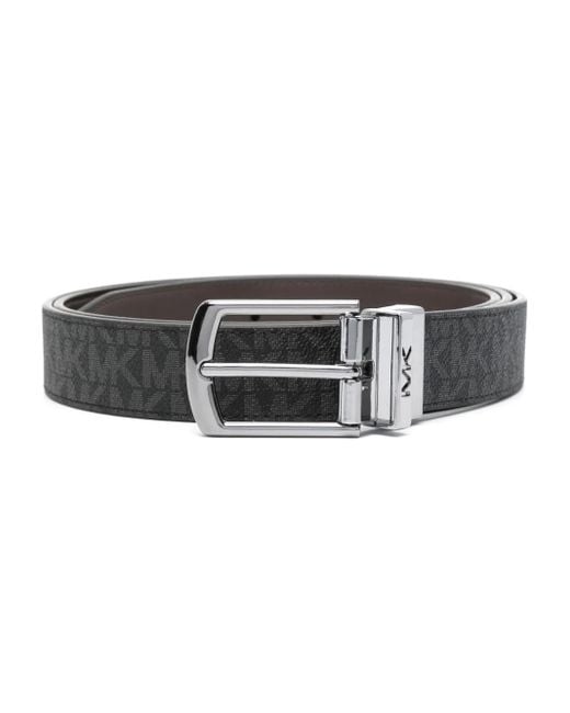 Michael Kors Black Logo-Print Reversible Belt for men