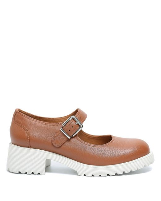 Sarah Chofakian Brown Esmerie Leather Loafers