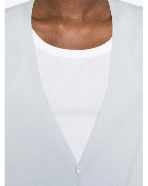 Hemisphere Gray Button V-Neck Cardigan