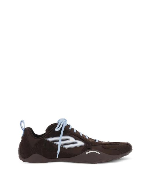 Balenciaga White Canvas And Corduroy Monday Ultra Sneakers for men