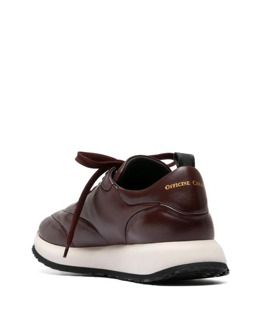Officine Creative Brown Solstice 101 Leather Sneakers