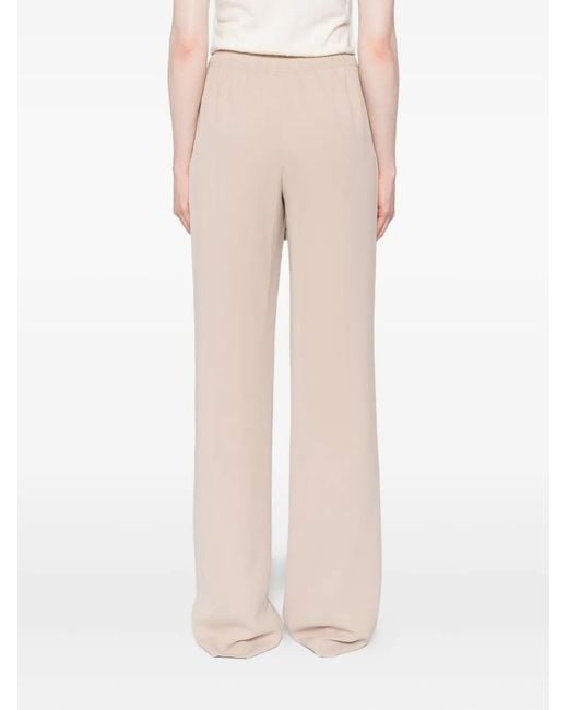 Ermanno Scervino Natural Drawstring Wide-leg Trousers