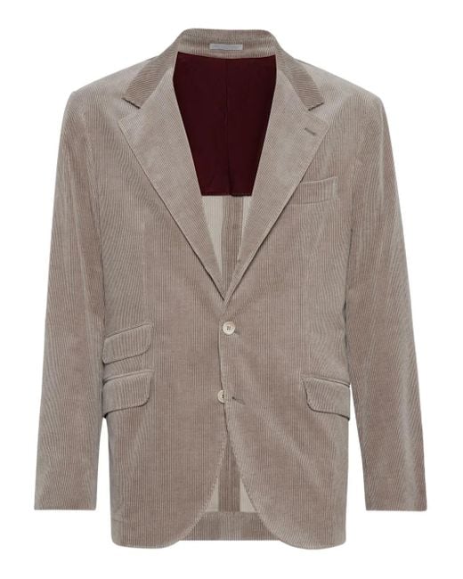 Brunello Cucinelli Sakko aus Cord in Brown für Herren