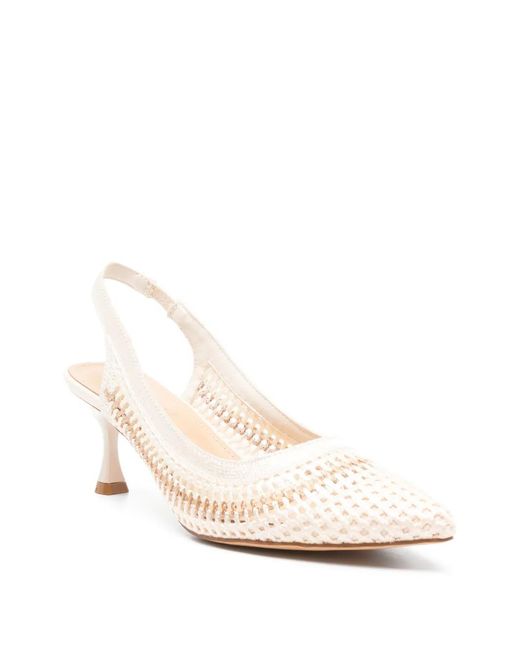 Keys Natural Woven Point-Toe Pumps