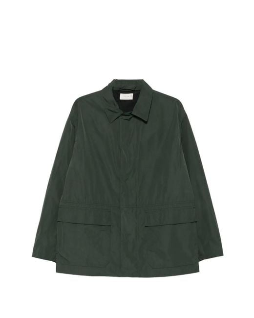 The Row Green Frank Drawstring-Waist Flap-Pocket Jacket for men