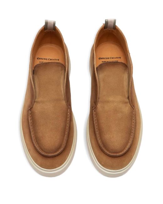Officine Creative Brown Bones 102 Suede Boots