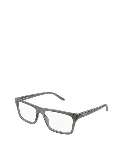 Balenciaga Gray Square-Frame Glasses for men