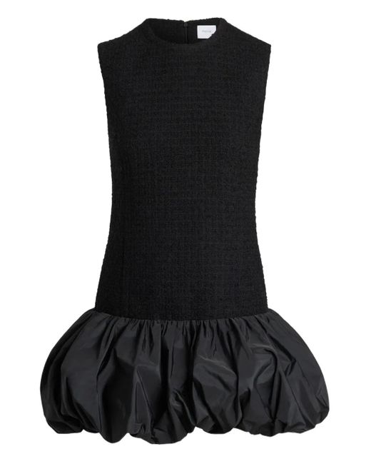 Patou Black Tweed Bubble-Hem Dress
