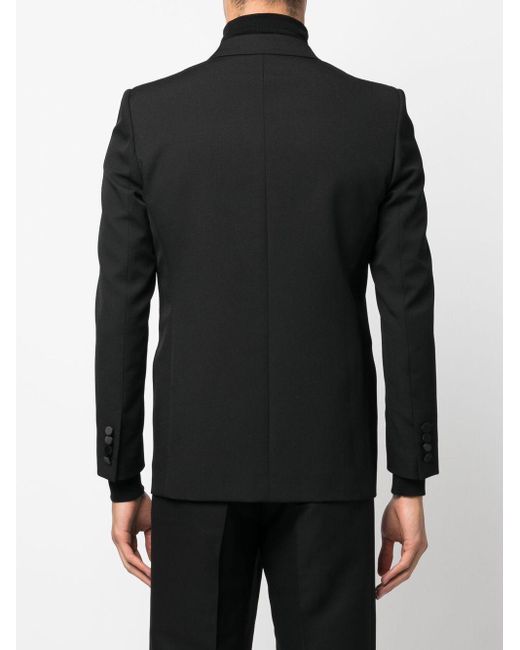 Saint Laurent Black Double-breasted Tailored Blazer for men