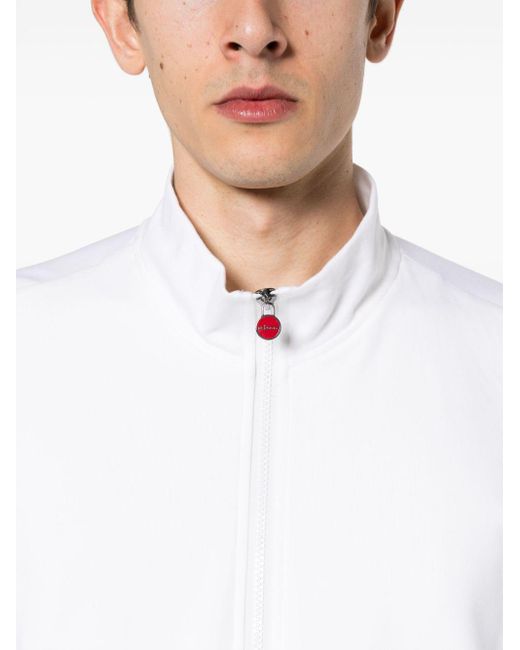 Kiton Sweatshirtjacke mit Reißverschluss in White für Herren