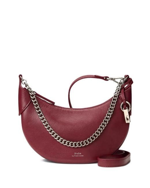 Polo Ralph Lauren Red Polo Id Chain Shoulder Bag