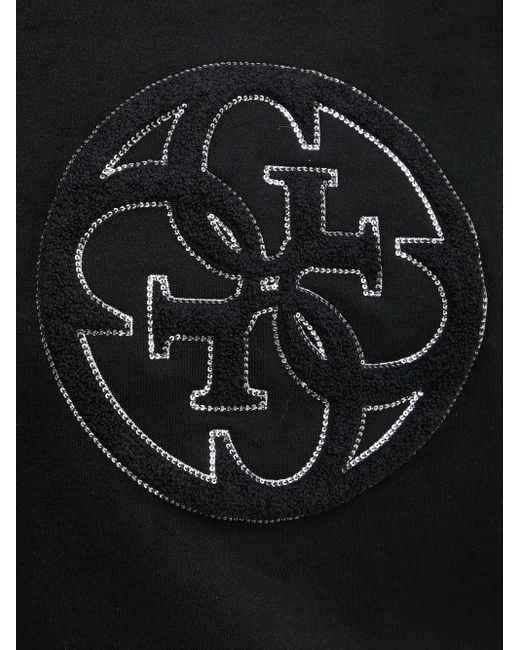Guess Black Pullover mit Logo-Stickerei