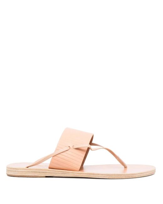 Ancient Greek Sandals Pink Open-Toe Flat Sandals