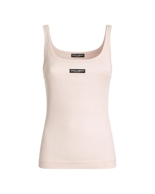 Dolce & Gabbana Pink Dolce & Gabbana Tank Top