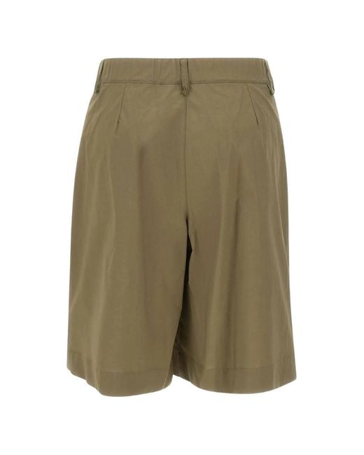 Kaos Green Pleated Shorts