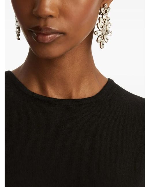 Oscar de la Renta Black Sleeveless Top