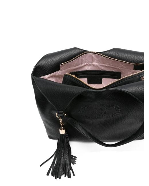 Liu Jo Grote Shopper Met Kwastje in het Black