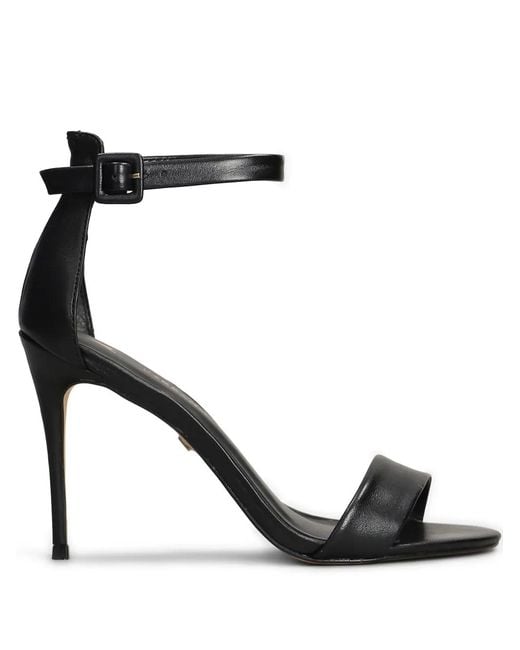 Carrano Black 105Mm Leather Sandals