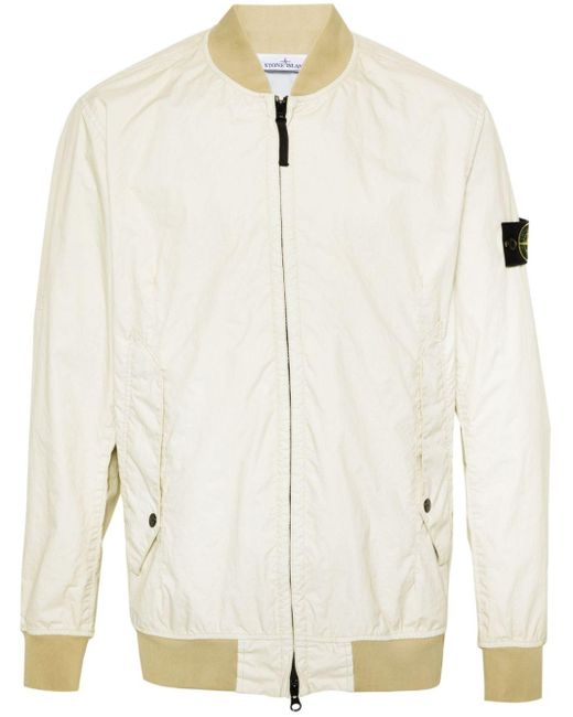 Stone Island White Membrana 3l Tc Jacket for men