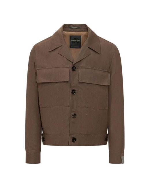Gabriele Pasini Brown Flap-Pocket Jacket for men