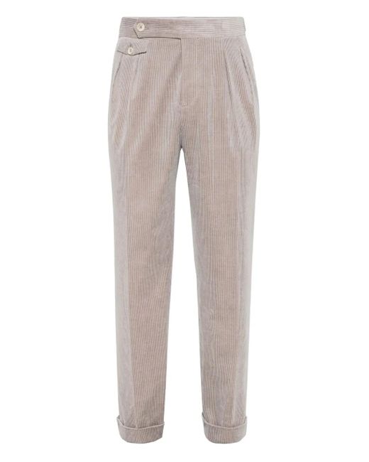 Pantalon À Carreaux Brunello Cucinelli pour homme en coloris Gray