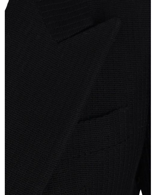 Tagliatore Black Button-Fastening Blazer