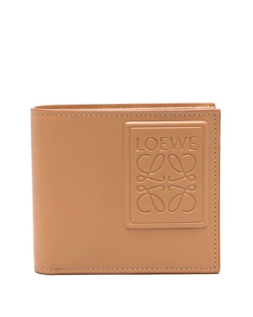 Loewe Natural Anagram-debossed Leather Wallet for men