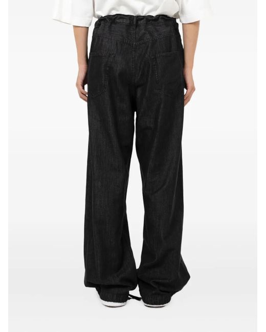 in・stru(men-tal) Black Drawstring Denim Jeans for men