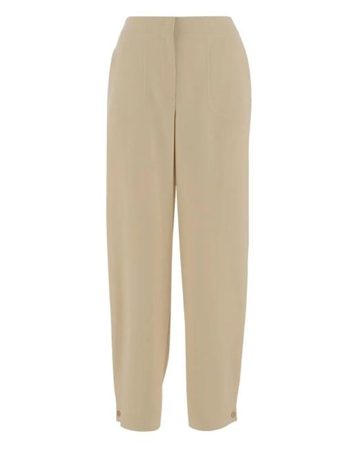 Pantaloni Con Bottoni di Giorgio Armani in Natural