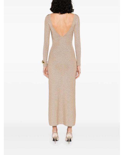 Max Mara Jurk Met Boothals in het Natural