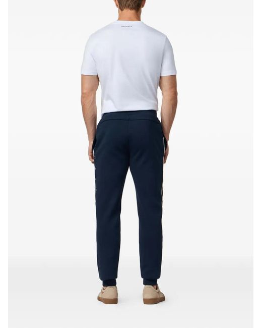 Hackett Blue Drawstring Track Pants for men