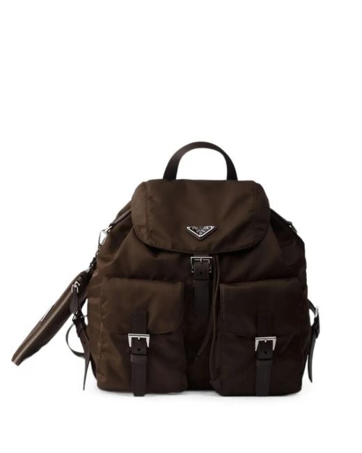 Prada Black Medium Re-Nylon Backpack Bag