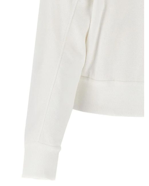 Brunello Cucinelli White Patch-pocket Zip-up Hooded Jacket