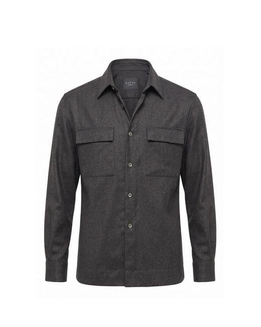 Xacus Gray Button-Up Chest-Pocket Shirt for men