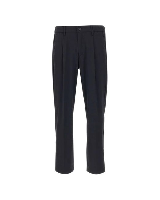 Devore Broek Met Elastische Tailleband in het Blue voor heren