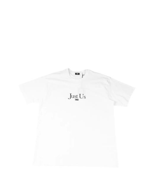 Kith White Just Us Slogan-Print T-Shirt for men