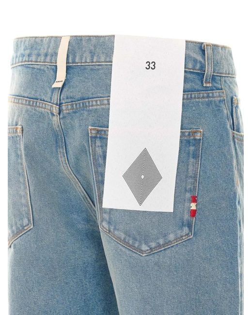 AMISH Blue Jeremiah Faded-Effect Jeans for men