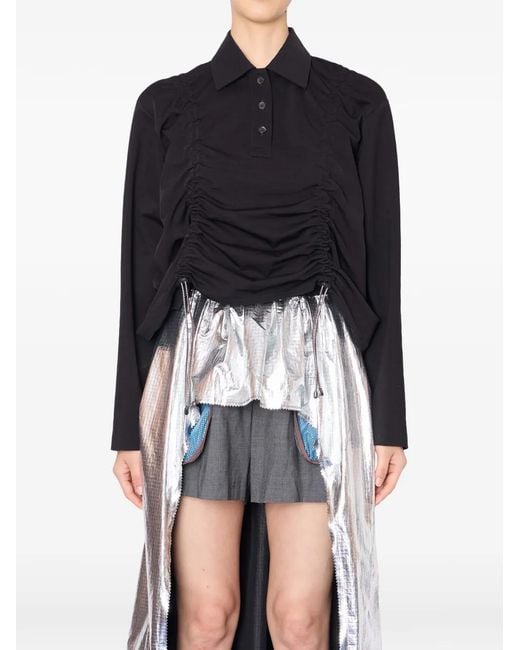 Kolor Blue Ruched Top
