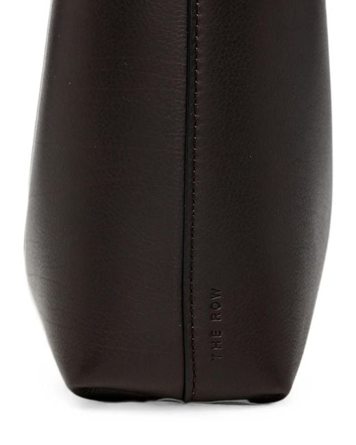 The Row Black Alma Leather Shoulder Bag