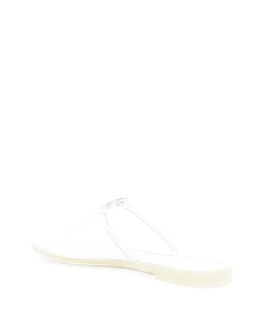 Tory Burch White Mini Miller Jelly Sandals