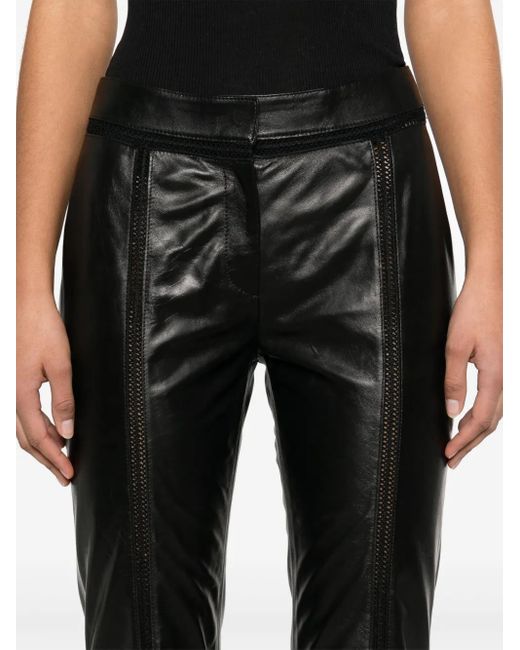Blumarine レザーパンツ Black