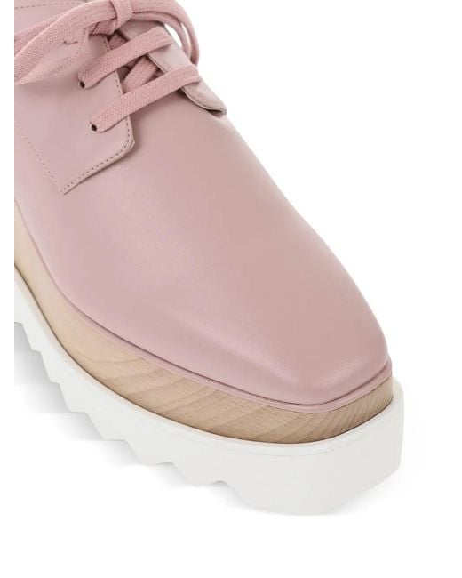Stella McCartney Pink Elyse Platform Derby Shoes
