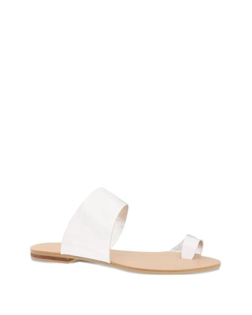 RK White Strap Sandals
