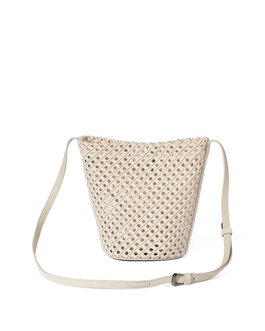 Pouch Duo di Brunello Cucinelli in White