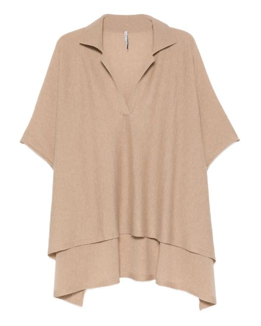 Liviana Conti Natural Layered Wool Sweater