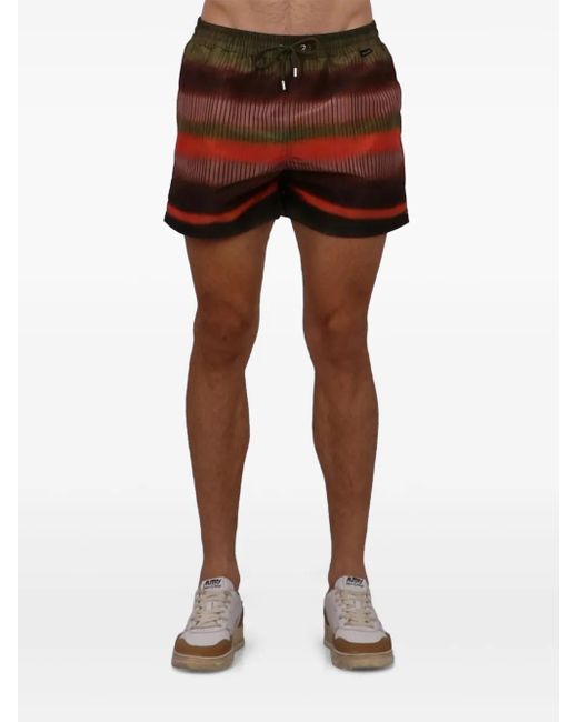 Short De Bain À Rayures Paul Smith pour homme en coloris Red