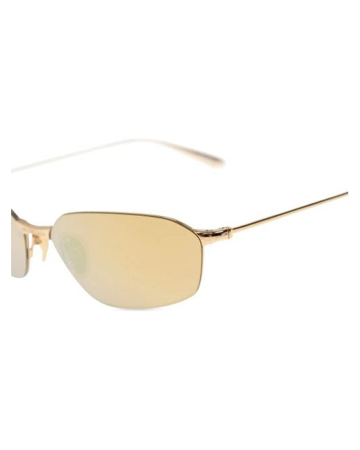 Balenciaga Natural Hexagonal-Frame Sunglasses