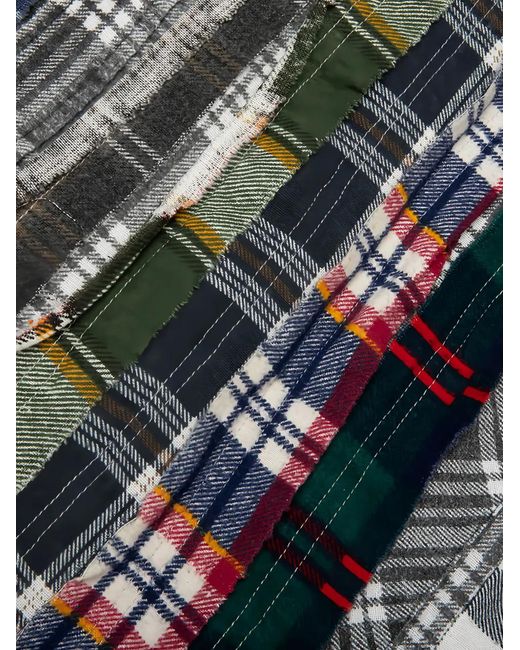 Camicia Con Design Patchwork di Needles in Gray da Uomo